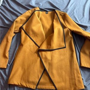 SHEIN Women's brown open front blazer